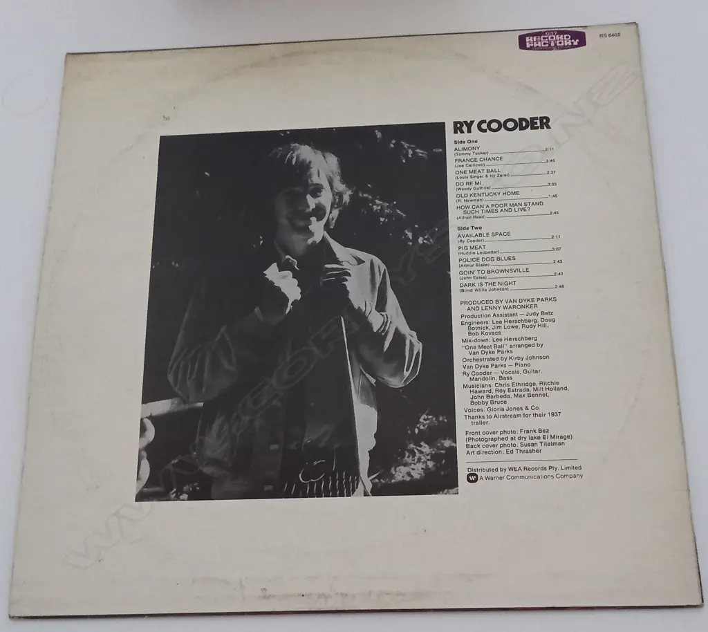 Ry Cooder, Ry Cooder Image 1++